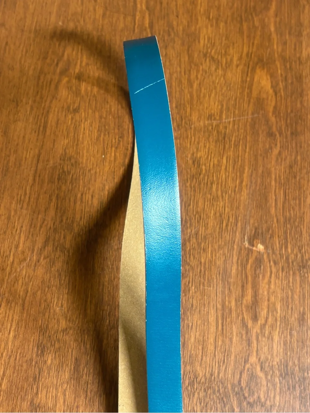 Vintage Blue Leather Belt